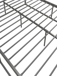 Metal Bed; Platform Bed Frame; Box Spring; Strong Metal Structure; Easy Assembly; Full Size; GREY - 灰色 - 查看 8