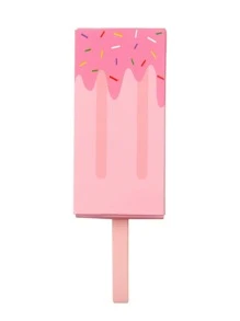 10入組冰棒設計禮品包裝袋現代紙質派對用品禮品袋 - 粉色 - 查看 7