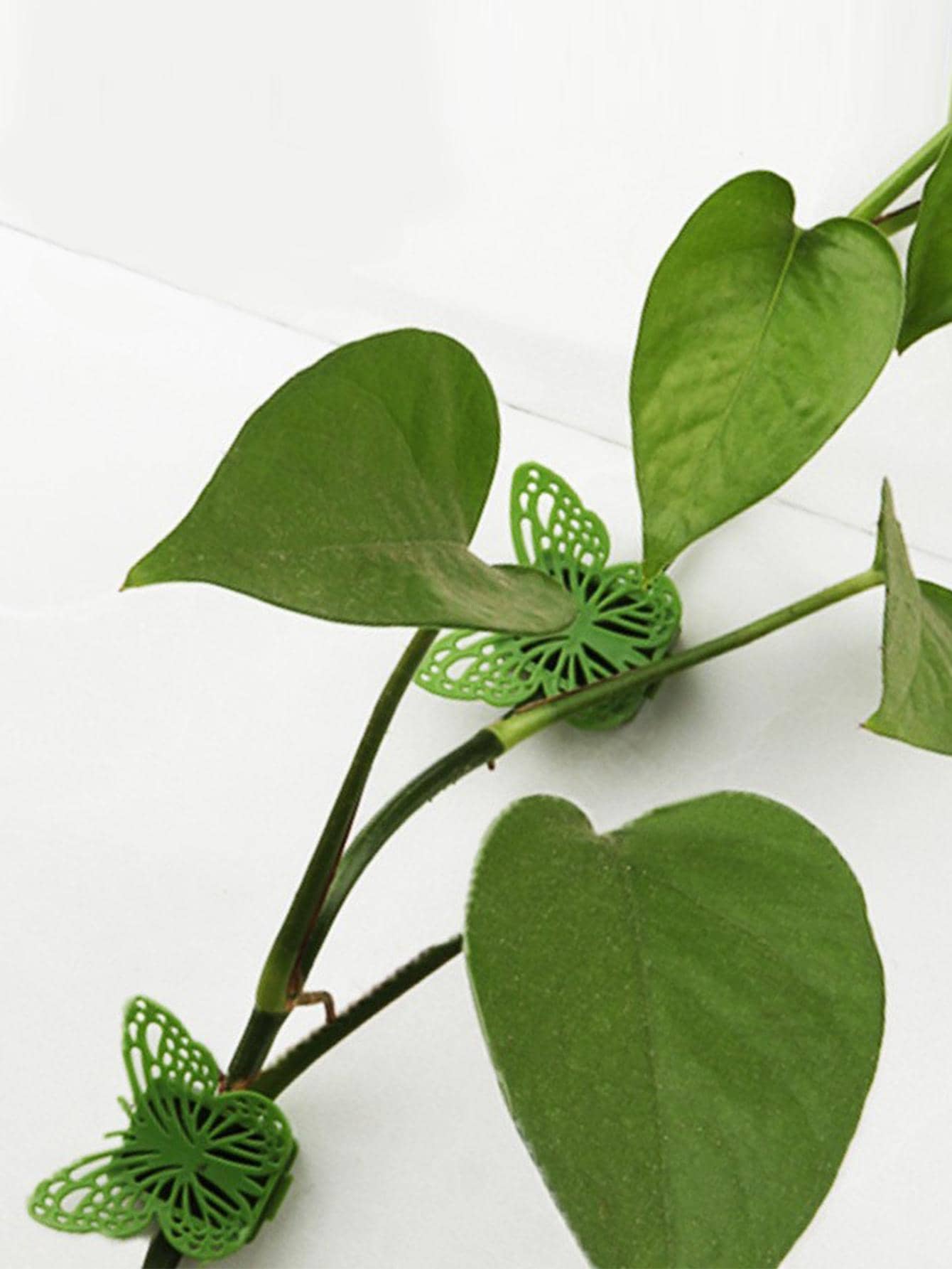 10pcs Butterfly Design Plant Fixing Clip - Green - View 1