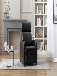 Electric Recliner for the Elderly with Massage Therapy and Heat, Simple Pushback, Power Chair& Small Sofa Suitable for Living Room & Bed Room - màu đen - Xem 8