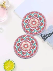1 cái Mandala In Gương Tranh Kim Cương DIY - Nhiều màu - Xem 3