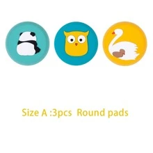 POLEXIN 3 cái dừng cửa đồ họa hoạt hình - Nhiều màu - Xem 5