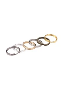 50-200 piezas/set de anillos abiertos de 4-20mm, bucles dobles, conectores de anillos divididos de Color dorado para fabricación de joyas, suministros, accesorios DIY - Multicolor - Ver 7