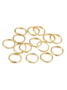 50-200 piezas/set de anillos abiertos de 4-20mm, bucles dobles, conectores de anillos divididos de Color dorado para fabricación de joyas, suministros, accesorios DIY - Multicolor - Ver 3