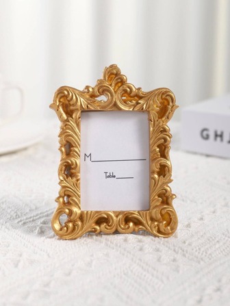 1pc Vintage Design Photo Frame, Modern ABS Poster Display Stand Frame For Home Decoration Best Gifts Birthday