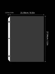 Protectores De Hojas Transparentes De 8.5 X 11 Pulgadas Para Carpeta De 3 Anillas, Fundas De Plástico Para Carpeta, Protector De Papel De Carga Superior Tamaño Carta, Paquete De 50 - transparente - Ver 3