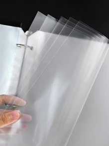 Protectores De Hojas Transparentes De 8.5 X 11 Pulgadas Para Carpeta De 3 Anillas, Fundas De Plástico Para Carpeta, Protector De Papel De Carga Superior Tamaño Carta, Paquete De 50 - transparente - Ver 4