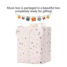LOVE FOR YOU Gift Wrapped Music Box Vintage Mouse Record Player Musical Turntable Decorations for Women Friends Female Kid Girls Daughter Mom Grandmother Anniversary Birthday Lullaby