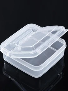 1pc Clear Storage Box - Clear - View 6