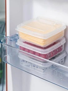 1pc Clear Storage Box - Clear - View 2