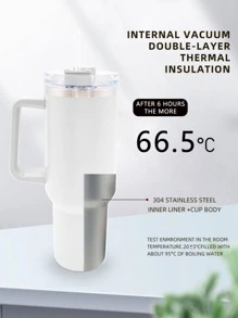 1pc Stainless Steel Tumbler - Mauve Purple - View 6