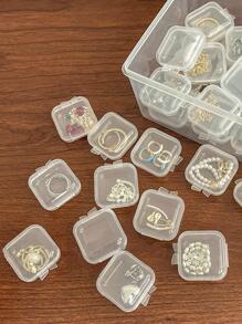 10入組透明首飾收納盒 - 無色 - 查看 2