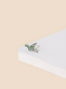 1 chiếc khuyên mũi/khuyên tai hình rắn bằng đồng thật, thiết kế tối giản, cá nhân hóa, đính đá Zirconia, làm từ đồng thau, món quà dự tiệc quyến rũ dành cho phụ nữ. - Bạc - Xem 2