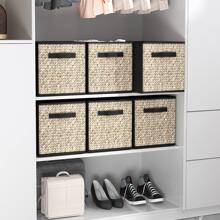 6 Pack Fabric Storage Cubes with Handle, Foldable 13x13 Inch Large Cube Storage Bins, Storage Baskets for Shelves, Storage Boxes for Organizing Closet Bins,Black - màu đen - Xem 4