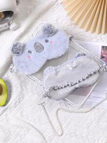 1pc Cute Cartoon Koala Eye Mask - Multicolor - View 4