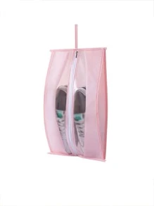1 Túi Đựng Giày PEVA Di Động, Túi Đựng Giày Tối Giản Sắp Xếp Lưu Trữ Cho Du Lịch - Hồng - Xem 1