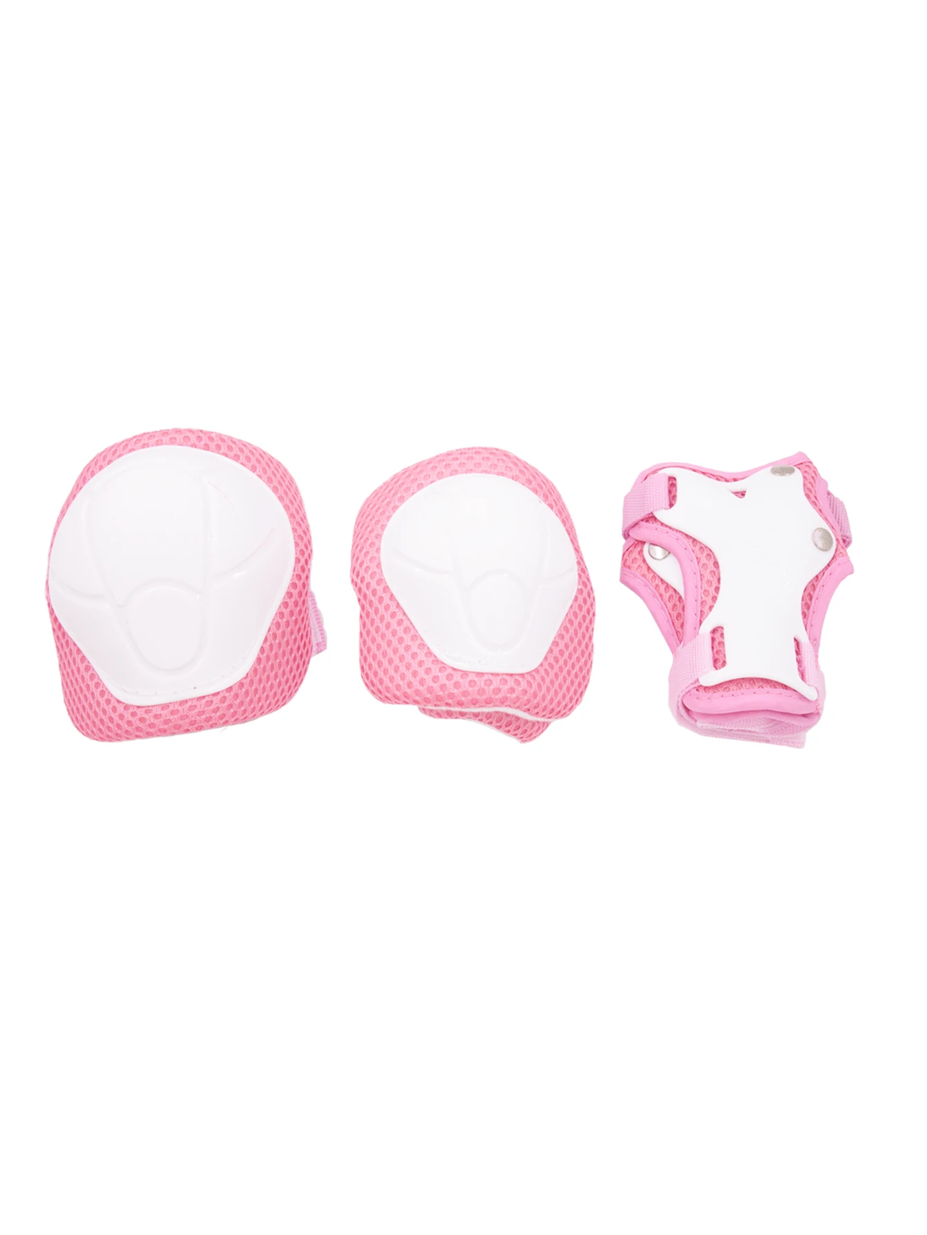 2pcs Skating Knee Protector & 2pcs Palm Guard & 2pcs Elbow Pad Skate - Pink - View 1