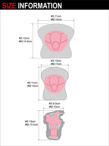 2pcs Skating Knee Protector & 2pcs Palm Guard & 2pcs Elbow Pad Skate - Pink - View 6