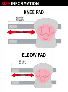 2pcs Skating Knee Protector & 2pcs Palm Guard & 2pcs Elbow Pad Skate - Pink - View 7