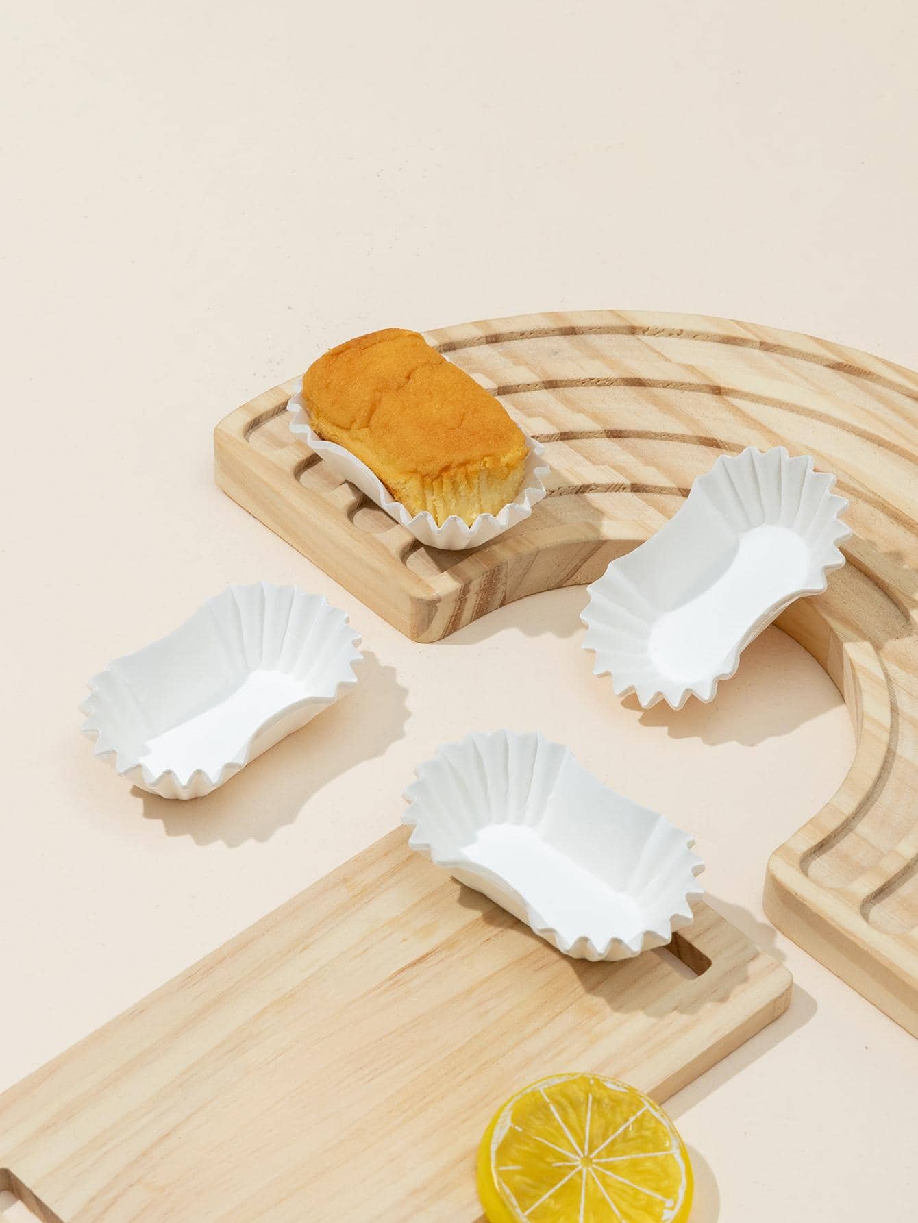 100pcs Plain Cupcake Paper Cup - White - View 1