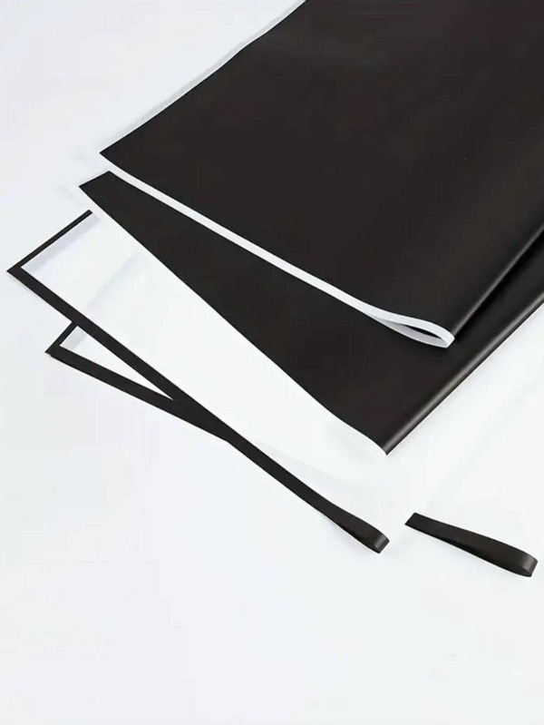 20pcs Contrast Binding Flower Wrapping Paper, BlackandWhite Flower