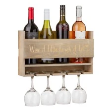 Wall Mounted Wine Rack - Multicolor - View 1