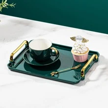 1pc Rectangular Acrylic Plastic Tray - Clear - View 5