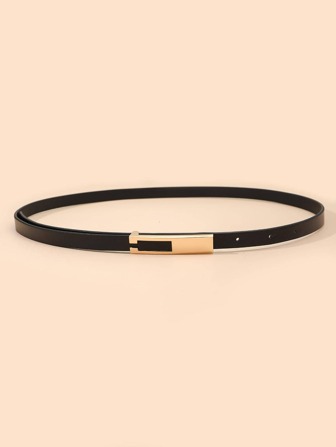 1pc Women's Elegant Minimalist Skinny Waist Belt, Suitable For Dresses, Pants Decoration Summer, School Fall, Autumn, Halloween