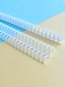1入組素色活頁夾戒指 - 白色 - 查看 1