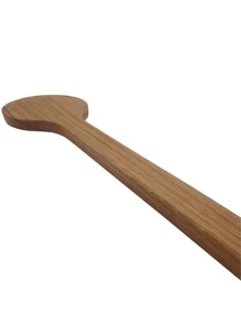 木製網球指示器網球拍勺子甜品擊球指示器訓練器網擊練習改善點和熱身男女 - 卡其色 - 查看 2