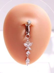 1 Máy Tính Thời Trang Kim Cương Giả Bướm Trang Trí Rốn Bụng Vòng Đeo Cho Nữ Trang Trí Hàng Ngày Trang Sức Đồng - Nhiều màu - Xem 2