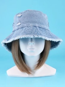 Mũ xô chống nắng cổ điển, thích hợp để đội hàng ngày - Màu xanh nhạt - Xem 4