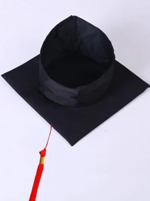 1pc Solid Color Party Hat - Red - View 2