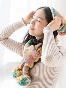 Sợi Acrylic, Sợi Khối Màu Hiện Đại Cho DIY - Màu Hồng  San hô - Xem 4