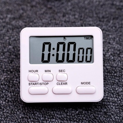 1pc Plastic Digital Timer, Classic Electronic Stopwatch Timer For Daily Life