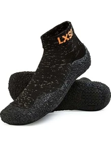 Mens Minimalist Barefoot Socks Shoes - Orange - View 1