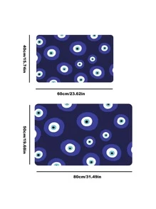 1 Ác Mắt Họa Tiết Chống Trơn Trượt Thảm Cửa, Polyester Hiện Đại Trong Nhà Ngoài Trời Thảm Cho Gia Đình - Nhiều màu - Xem 5