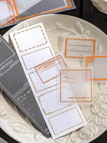 MOCARD 15 piezas Papel de nota con estampado de letra - Verde - Ver 2
