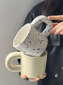 1入組素色陶瓷製品馬克 - 米色 - 查看 5