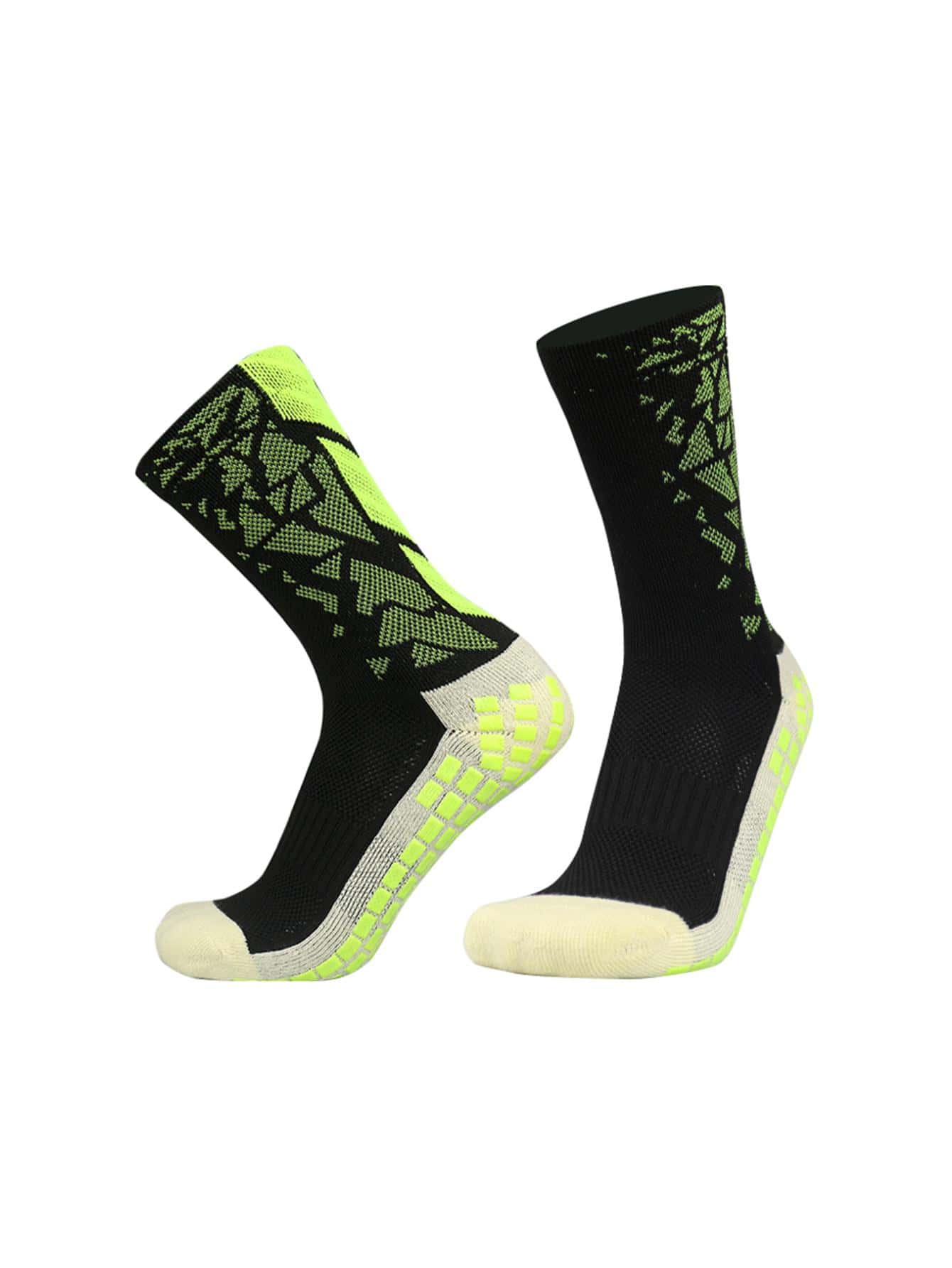 Men Geometric Pattern Sports Socks - Multicolor - View 1