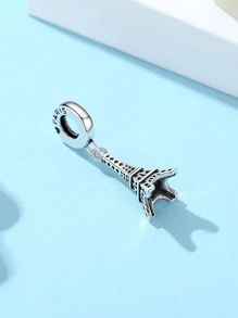 Mặt dây chuyền DIY thiết kế tháp 1 cái - Bạc - Xem 2