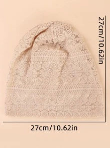 1pc Rhinestone Decor Slouchy Beanie Classic Head Wrap Windproof Beanies For Women Bonnet Hair Bonnet Turban Valentine's Day