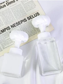 1pc PP Lotion Dispenser, Modern Flower Design Lotion Dispenser For Home - White - View 8