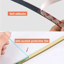 1.1CM*5M PVC Self-Adhesive Decoration Line Tile Gap Stickers Frame Decoration Line Background Wall Decor Waterproof Edge Strips Tape - Silver - View 8