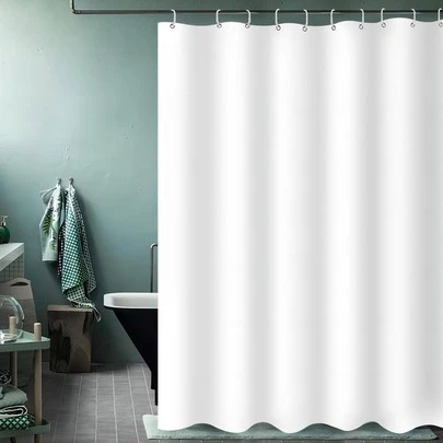 1 Rèm tắm PEVA, Rèm tắm chống thấm nước màu trắng hiện đại cho phòng tắm Trang trí phòng tắm Trang trí mùa thu Phụ kiện phòng tắm Trở lại trường