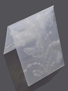1入組蝴蝶樣式壓花板 - 白色 - 查看 1