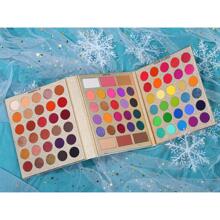 UCANBE Professional 86 Colors Eyeshadow Palette With 15pcs Makeup Brushes Set Matte Glitter Long Lasting Highly Pigmented Waterproof Contour Blush Powder Highlighter All In One - 彩色 - 查看 8