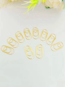 20 chiếc kẹp giấy mini bằng sắt - Vàng - Xem 3