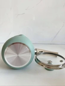 Turkiye Cesve，湖蓝色迷你奶锅，带涂层铝锅，不粘，不含 PFOA，可用于煮咖啡、牛奶、麦片和粥。可煎炸，小巧实用，多种颜色可选。满容量约780ml - 藍色 - 查看 6