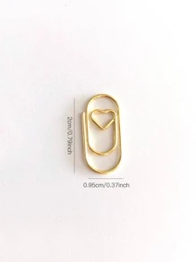 20 chiếc kẹp giấy mini bằng sắt - Vàng - Xem 5